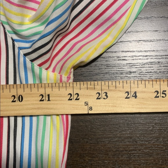 🌺 FOXCROFT Multicolored No-Iron Striped Shirt 12 - Picture 12 of 16